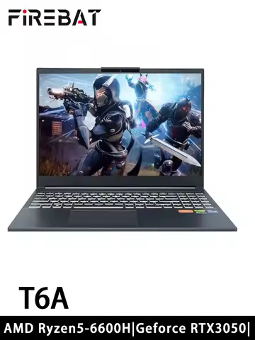 FIREBAT T6A 16 Inch Geforce RTX 3050 AMD Ryzen5/ Ryzen7 DDR5 144Hz FHD Wifi6 BT5.1 16GB 512GB Gaming Gamer Notebook Laptop image 1