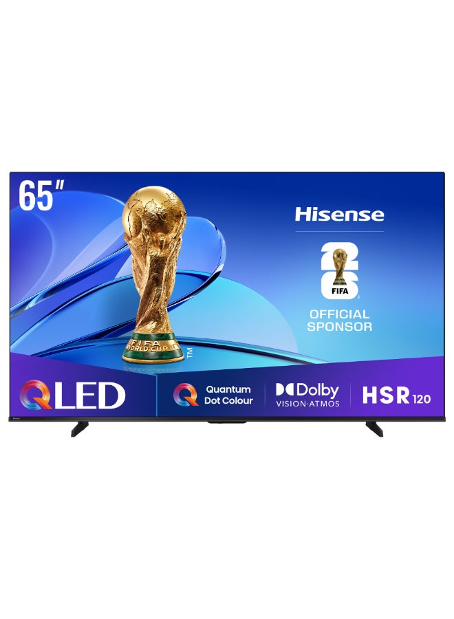 65 inch QLED Smart TV E7Q-Quantum Dot Colour, AI Picture, Dolby Vision, Dolby Atmos, Share to TV, Voice Control, Filmmaker Mode, Youtube, Netflix, Disney+ (2025 UAE Version) 65E7Q Black image 1