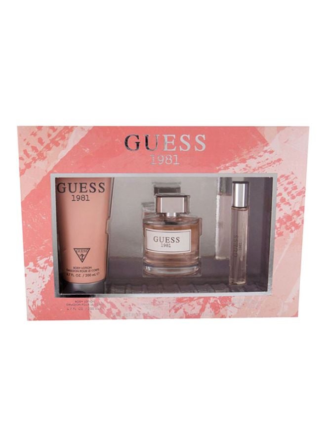 GUESS 1981 Gift Set EDT 100ml, Body Lotion 200ml, Travel Spray 15ml image 3