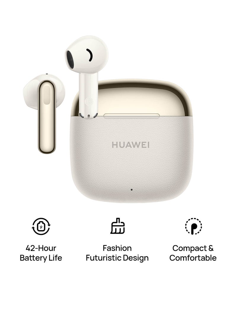 FreeBuds SE 3 Fashion Earbuds, Wireless Bluetooth 5.4 Earphone, 42-Hour Battery Life, Fine-grained Meets Futuristic, 3-Hour Listening on a 10-minute Charge, IP54, iOS & Android Beige image 1