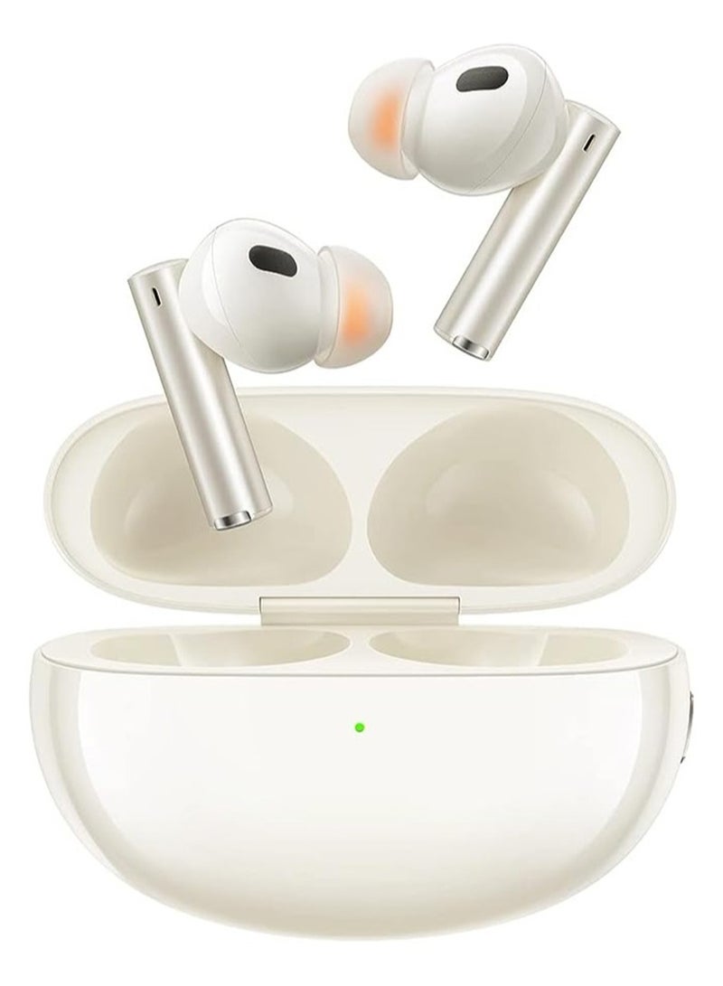 Buds Air 5 Pro Wireless Earbuds With 50db Active Noise Cancelling Sunrise Beige image 1