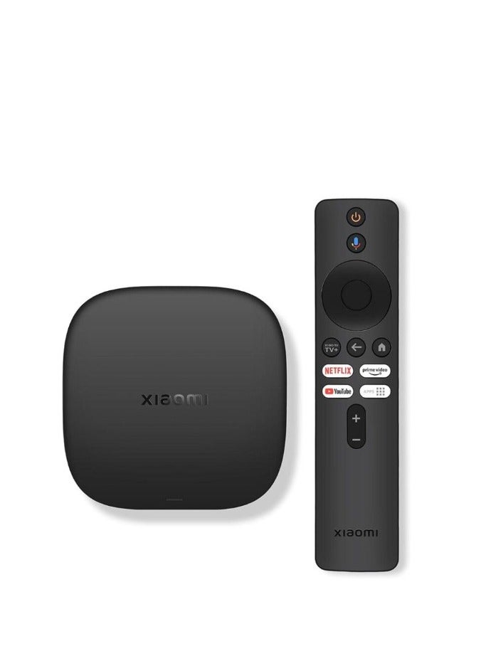 Xiaomi TV Box S 3rd Gen - 4K UHD, Google TV, 32GB Memory, Dolby Vision & Atmos, WiFi 6, HDMI 2.1, Fast Streaming, Compact and Powerful black image 1