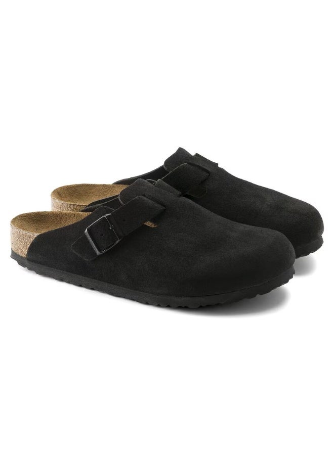 Boston Soft Footbed Suede Leather - Black image 1