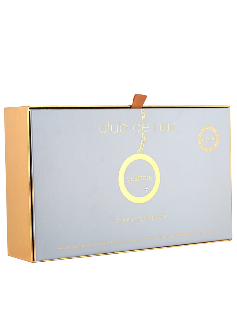 Armaf Club De Nuit Milestone 4 Pieces Gift Set For Unisex, Eau De Parfum 105ml, Perfume Body Spray 50ml, Shampoo 250ml, Shower Gel 100ml, perfumes for men & women image 5