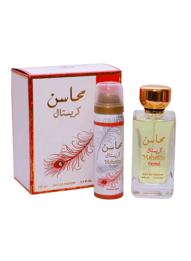 Lattafa Mahasin Crystal EDP With FREE Deodorant Inside 100ml image 3
