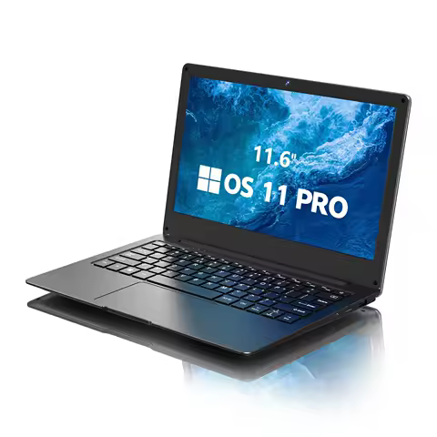 11.6-inch laptop, 4GB of RAM, 64GB of internal storage, supports TF memory cards up to 512GB, supports SSD，Bluetooth,WIFI image 1