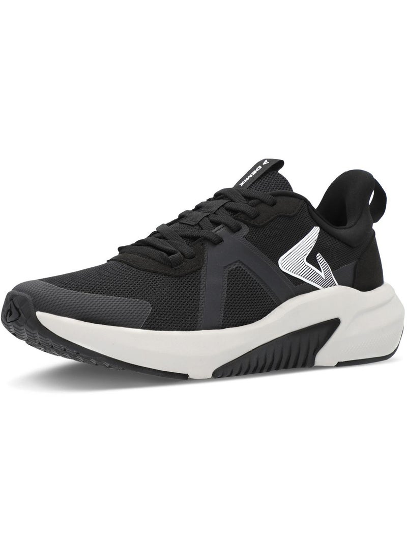 Demix Sport Men's Running Shoes – Black Training Sneakers with Midsole, Durable Rubber Outsole and Breathable Upper image 1