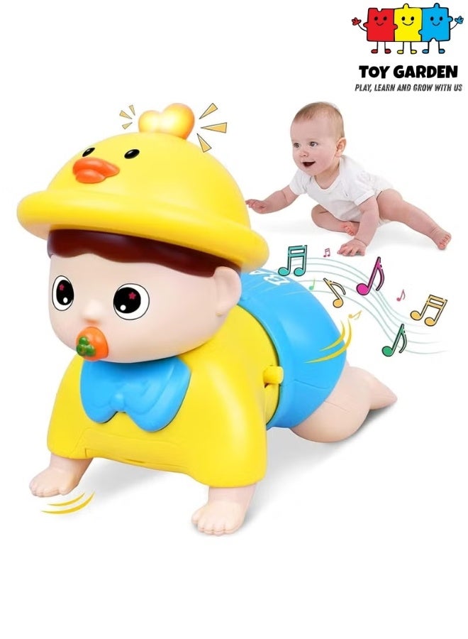 Crawling Baby Toy with Lights & Sounds - Musical Educational Toy for 18+ Months | Tummy Time Learning & Development