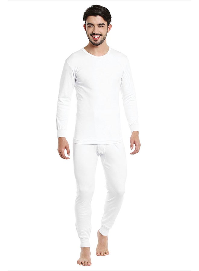 Cotton Blend Fullbody Underwear Set White image 1