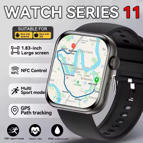 New 2026 Original For Apple Watch X 10 Smart Watch Men Body Temperature Bluetooth Call NFC GPS Sports Women SmartWatch for Apple image 1