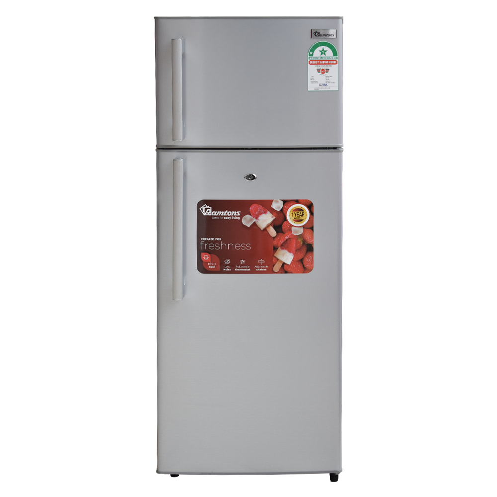 213 LITERS DOUBLE DOOR DIRECT COOL FRIDGE, SILVER- RF/217