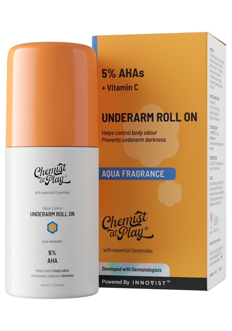 Chemist at Play UnderArm Roll On (Lactic & Mandelic Acid) 40ml image 1