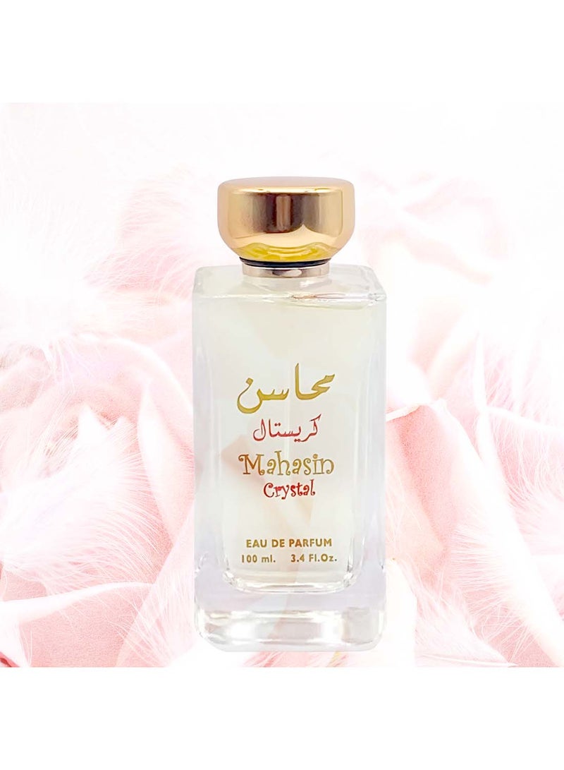 Lattafa Mahasin Crystal EDP With FREE Deodorant Inside 100ml image 5