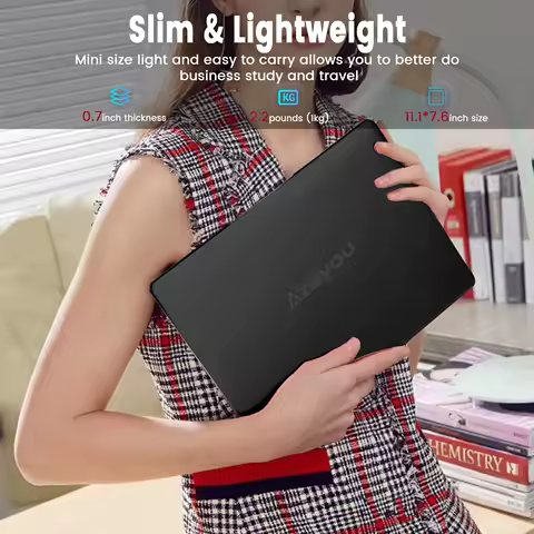 Laptop Computer 11.6inch Intel N4000Cpu, 4+64Gb of Memory, Supports Tf Card Ssd Expansion, the Keyboard Has Russian Language Printing and Supports Multiple Languages image 1