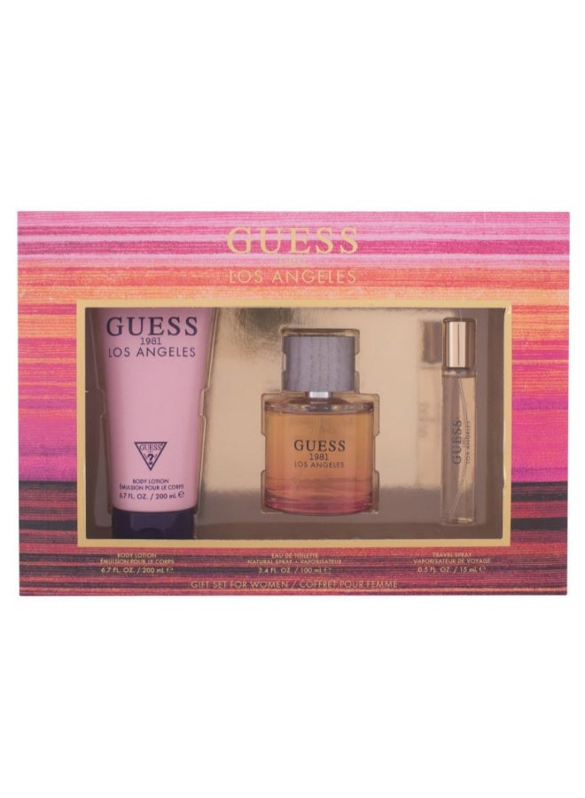 GUESS 1981 Los Angeles Set (EDT + Travel Spray + Body Lotion) EDT 100 Ml, Travel Spray 15 Ml, Body Lotion 200ml image 3