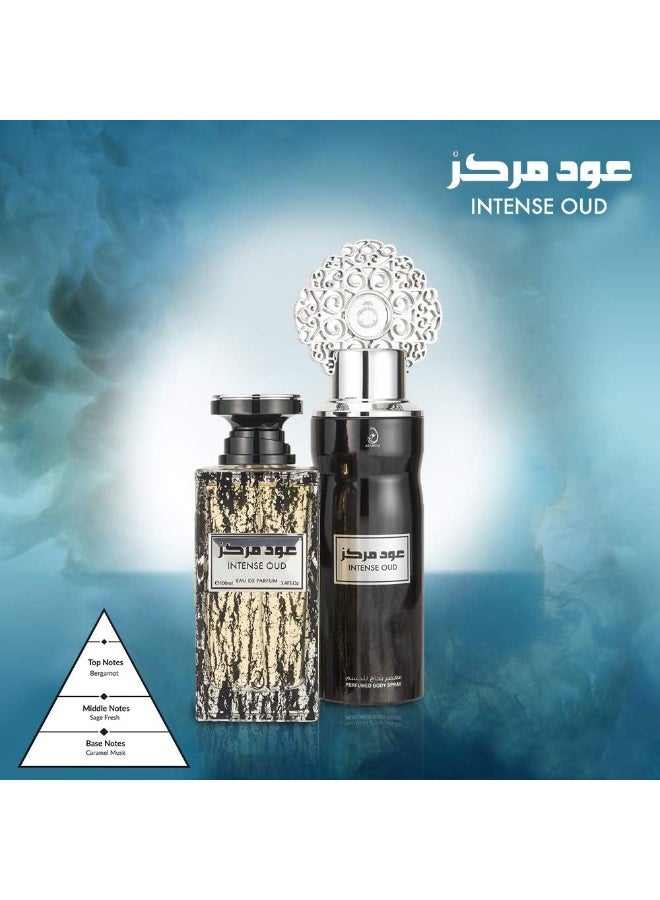 ARABIYAT Intense Oud Gift Set (1 x EDP 100ml, 1 x Perfumed Body Spray 200ml) image 5