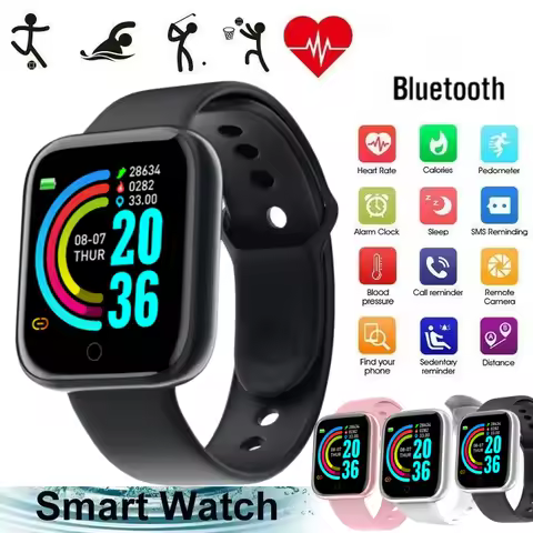 Smart Watch For Men Women Wristwatch Bluetooth Connect Phone Music Player Fitness Sport Bracelet Health Monitor Digital Watches image 1