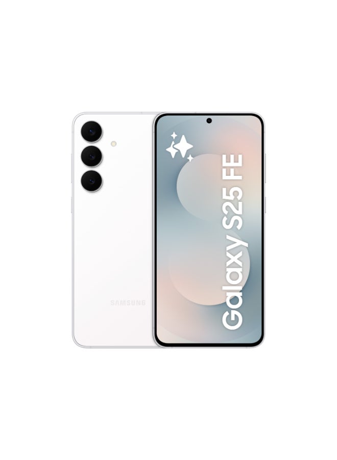 Galaxy S25 FE AI Dual SIM 5G White 8GB RAM 256GB - Middle East Version image 1