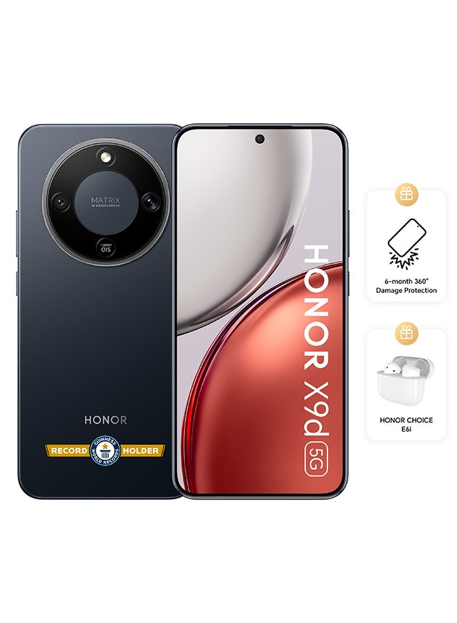 X9d Dual SIM 5G 12GB RAM 256GB Midnight Black With Free Choice E6i Earbuds and 6 Month Damage Insurance - Middle East Version image 1