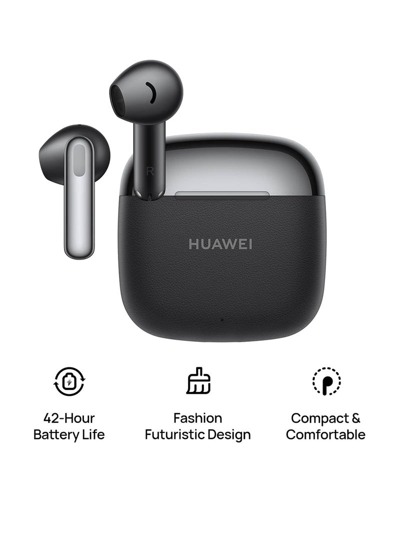 FreeBuds SE 3 Fashion Earbuds, Wireless Bluetooth 5.4 Earphone, 42-Hour Battery Life, Fine-grained Meets Futuristic, 3-Hour Listening on a 10-minute Charge, IP54, iOS & Android Black image 1