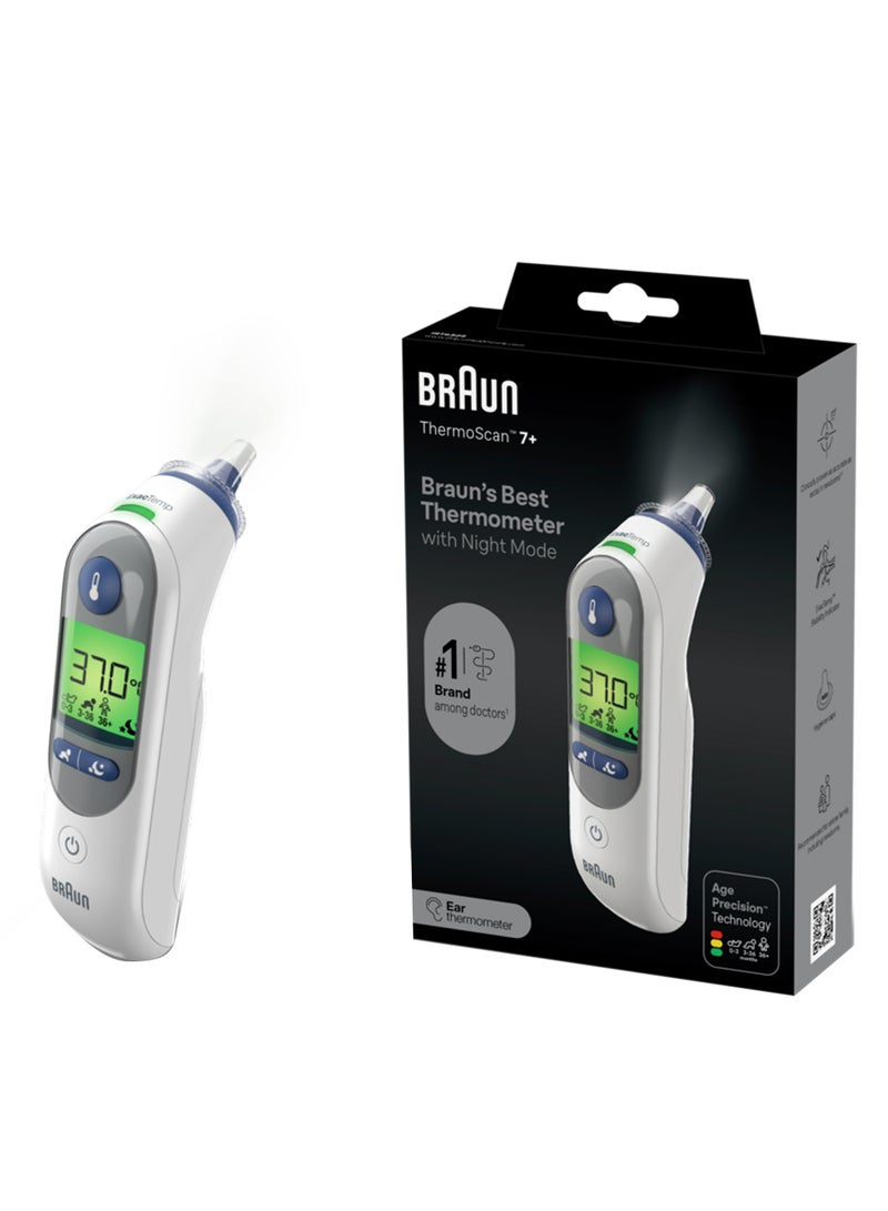 Braun Irt6525 Thermoscan 7+ Ear Thermometer With Night Mode image 1