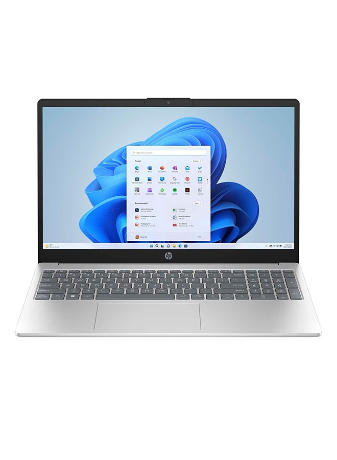 15-fd0000nx Laptop With 15.6-inch Full HD(1920x1080) IPS Display, Core i7-1355U Processor/16GB RAM DDR4/512GB SSD/Windows 11/Intel Iris Xe Graphics/ English/Arabic Natural Silver image 1