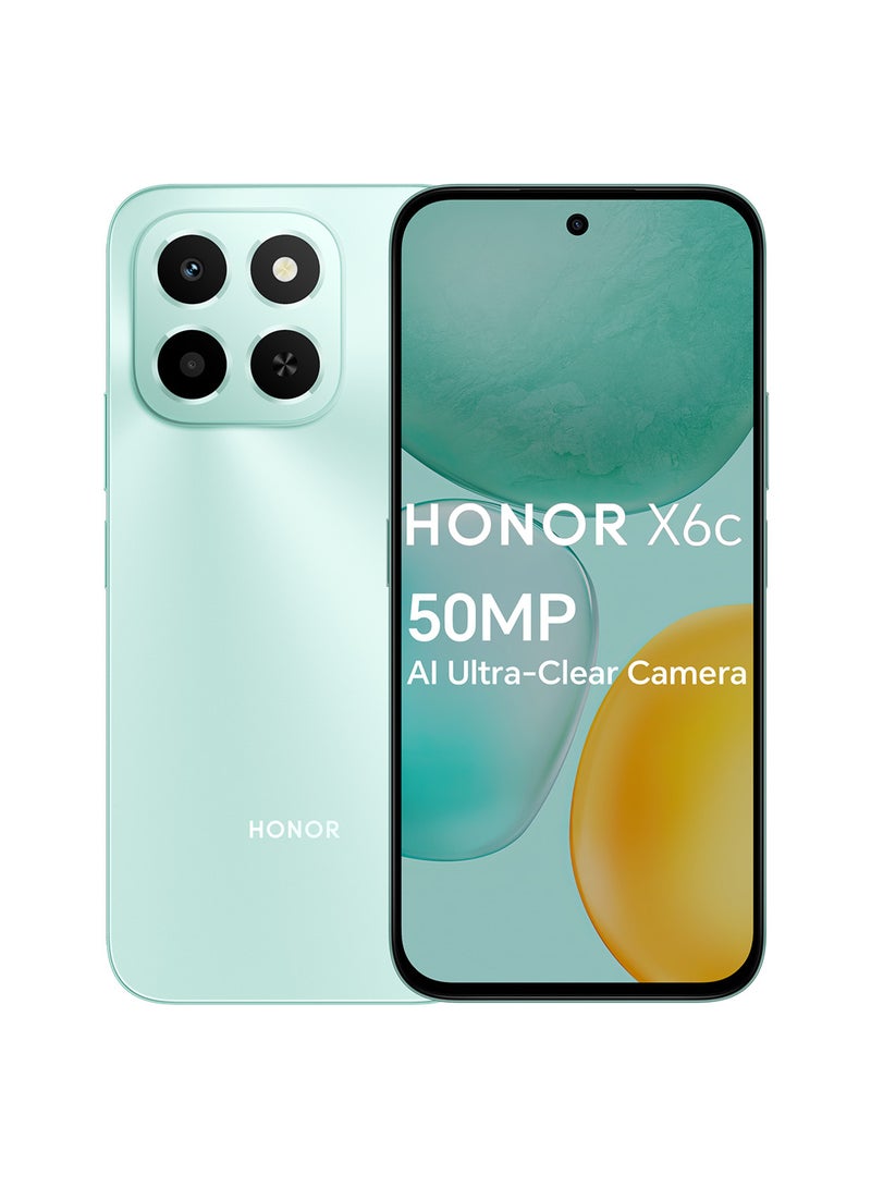 X6c Dual SIM 4G Ocean Cyan 6GB RAM 128GB - Middle East Version image 1