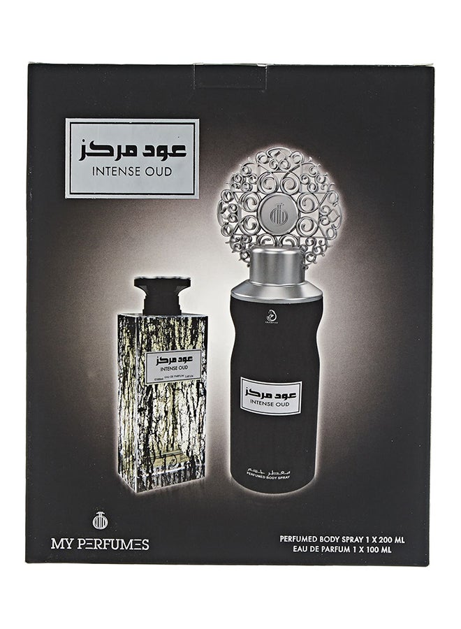ARABIYAT Intense Oud Gift Set (1 x EDP 100ml, 1 x Perfumed Body Spray 200ml) image 3