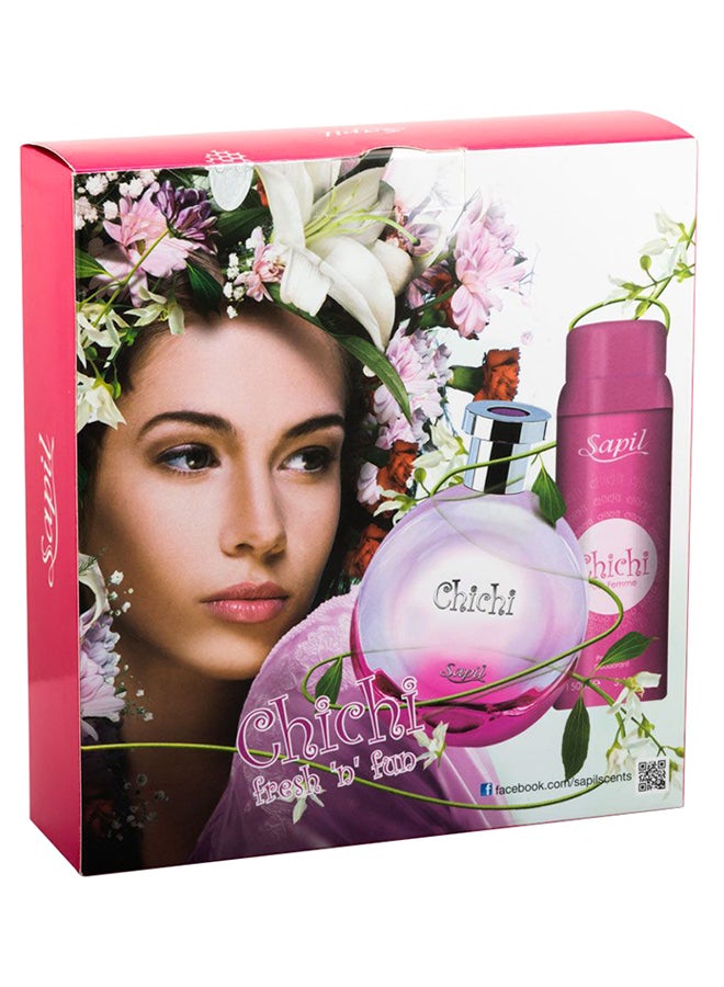 sapil Chichi Gift Set Chichi EDT (100 ml), Chichi Deodorant (150 ml) image 3