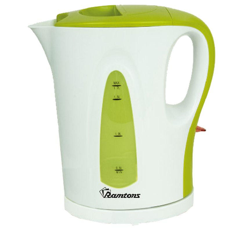 CORDLESS ELECTRIC KETTLE 1.7 LITERS WHITE AND GREEN- RM/349 image 1