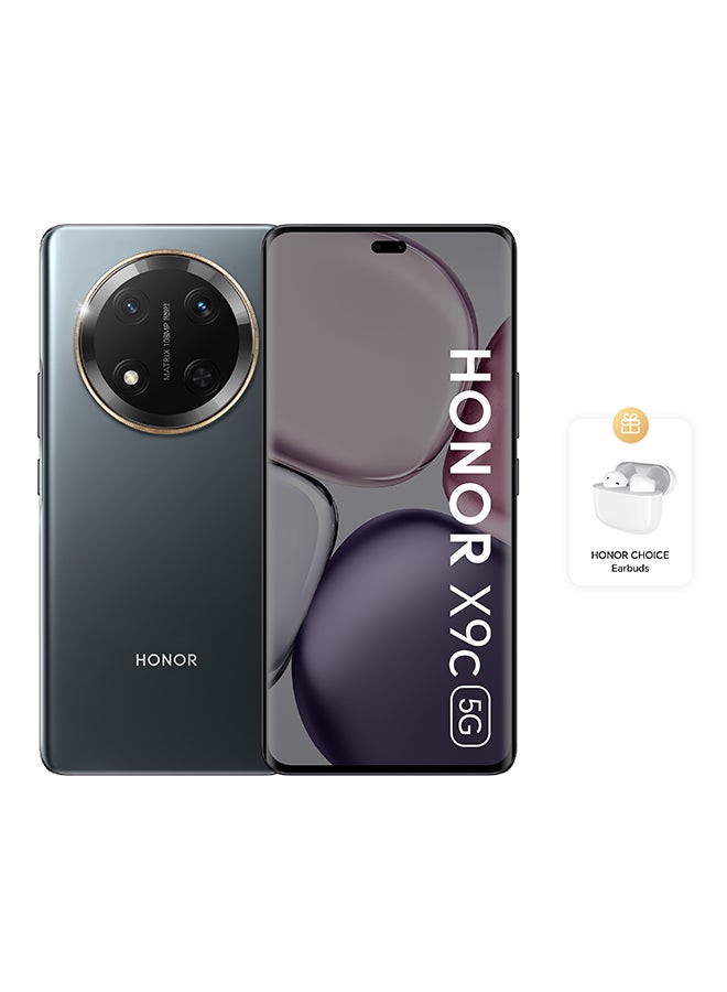 X9c Dual SIM Titanium Black 12GB RAM 256GB 5G With Free honor choice Earbuds - Middle East Version image 1