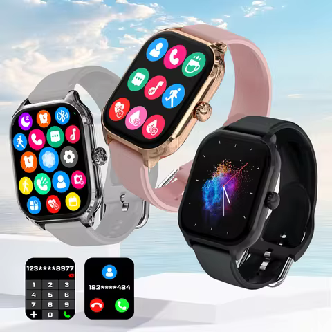 LAXASFIT H9 and H6 Smartwatch Dial to Answer Calls Calorie Tracking Heart Rate Blood Oxygen Monitoring Bluetooth Smart Watch image 1