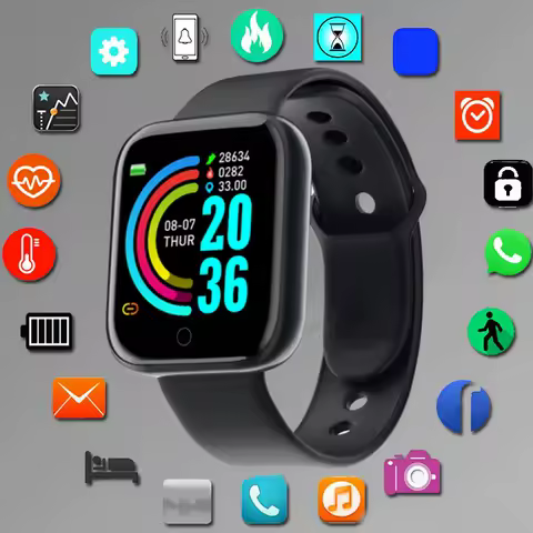 Smart Watch For Men Women Sport Mode Music Control Calorie Distance Fitness Smart Band Message Remind Smart Bracelet Android IOS image 1