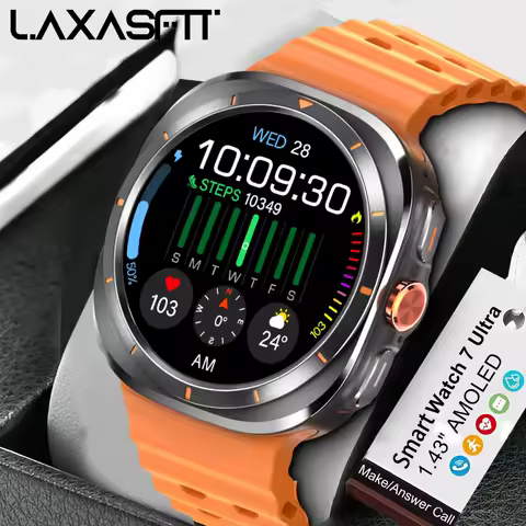 LAXASFIT New Men's Smart Watch Heart Rate Monitoring Bluetooth Call Fitness Tracking Pedometer Stylish Smartwatch Holiday Gift image 1