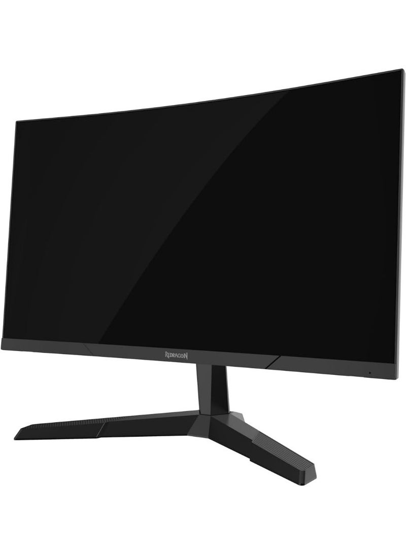 Redragon Gaming Monitor 23.6" VA Curved R1800-180Hz,FHD,1920x1080, 1.5m-Black image 1