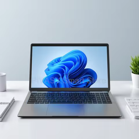 15.6 inch Thin and Light Laptop 8GB 256/512G with Camera 60Hz IPS Display 5000mAh Battery WiFi for Business Education Travel image 1