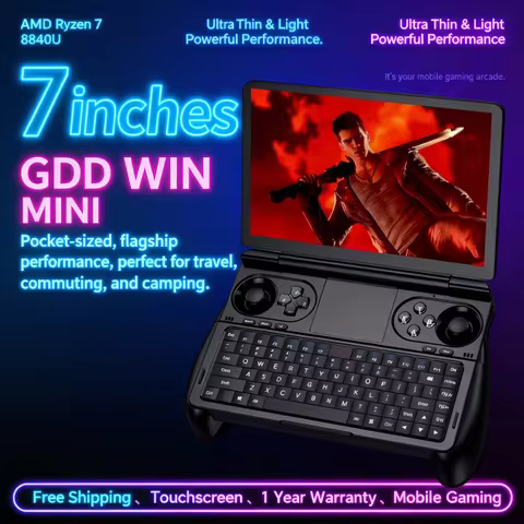 New2025 GPD WIN Mini AMD AI 9 HX 370 7 Inch Handheld GamePad Tablet 32GB RAM 2TB PCIE4.0 Pocket Mini Laptop Game Player Console image 1