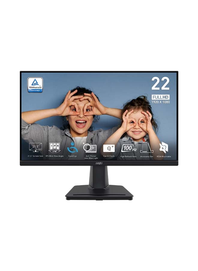 Pro MP225 Business Productivity Monitor, 21.5" FHD IPS Display, 100Hz Refresh Rate, 1ms (MPRT) Response Time, Adaptive Sync Technology, 16.7m Display Colors, 9S6-3PC6CM-002 image 1