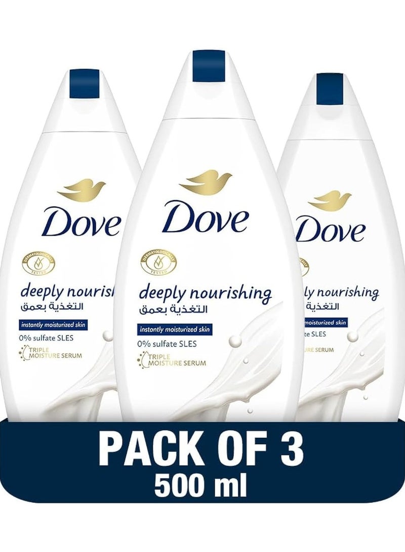 Deeply Nourishing Body Wash 3 x 500 ml