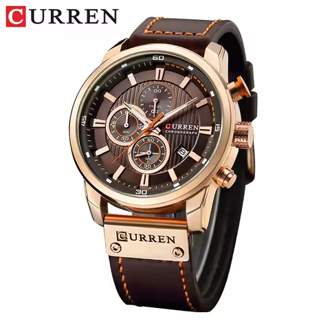 CURREN Fashion Date Quartz Men Watches Top Brand Luxury Male Clock Chronograph Sport Mens Wrist Watch Hodinky Relogio Masculino image 1