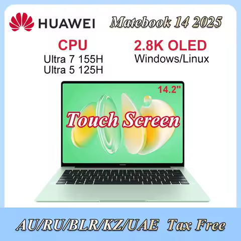 HUAWEI 2025 MateBook 14 Windows/Linux Ultra 7 155H/Ultra 5 125H 16GB/32GB 512GB/1TB 14.2-inch 120Hz 2.8k Intel Arc Graphics SSD image 1