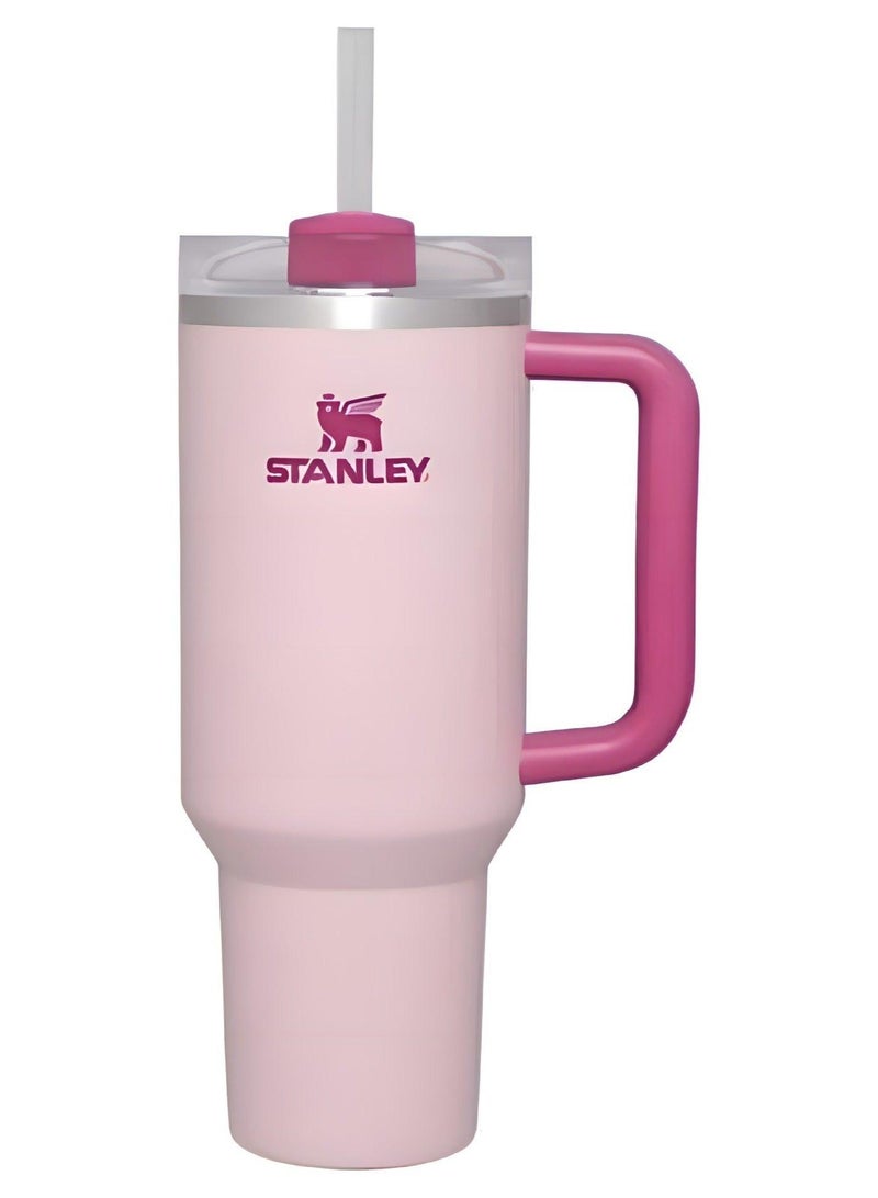 Stanley 40oz Quencher H20 Flowstate Stainless Steel Vacuum Insulated Tumbler with Lid and Straw for Water, Iced Tea or Coffee, Smoothie and More, Crea