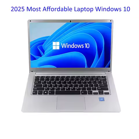 2025 14 inch Affordable Student Laptop Budget-Friendly Notebook Windows 10 for School Lightweight intel Celeron CPU USB 3.0 WiFi image 1