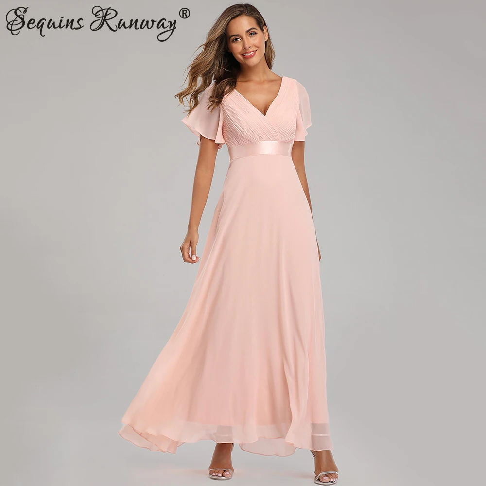 Sexy Pink Chiffon tulle Maxi Summer Dress Women Casual vintage Long Bridesmaid Prom Dresses club Bodycon Party Dress Vestidos