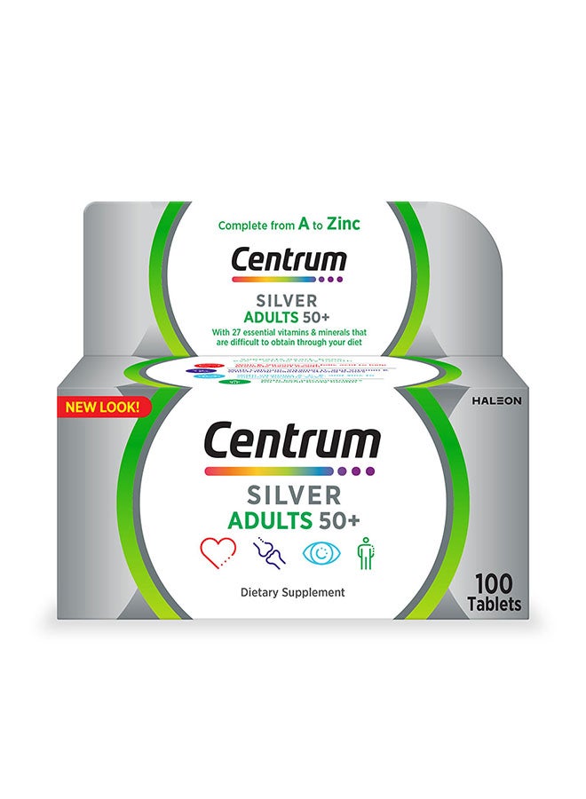 Centrum Silver Adults 50+, 100 Tablets