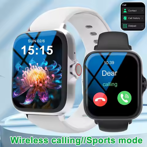 Smart watch with full touch screen, call, message reminder, music control and other functions, compatible with iPhone/android mo image 1