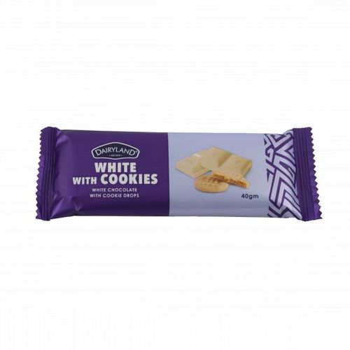 Dairyland Whte With Cookies Chocolate 40G image 1