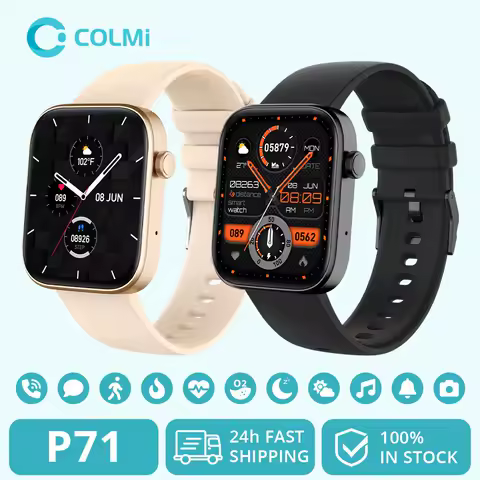 COLMI P71 Voice Calling Smartwatch Men Health Monitoring IP68 Waterproof Smart Notifications Voice Assistant Smart Watch Women image 1