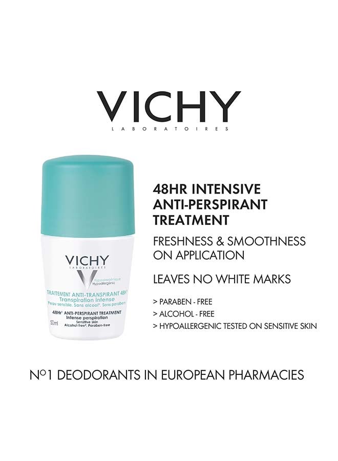 VICHY Buy 1 Anti-Prespirant Intensive Deodorant And Get 50% Off On The Second One Limited Time Offer 100ml image 3