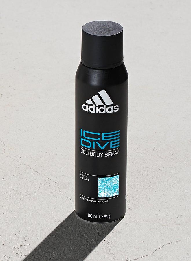 Adidas Ice Dive Deodorant Body Spray Set 150ml image 3